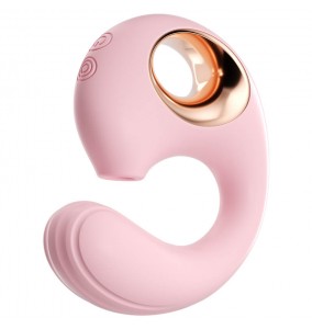 MizzZee - Dolphin Suction Vibrator (Chargeable - Pink)